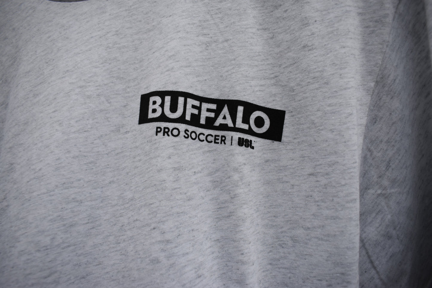 Buffalo Pro Soccer Official Short Sleeve Unisex Tee - Heather White