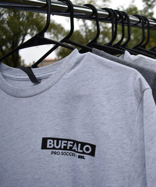 Buffalo Pro Soccer Official Short Sleeve Unisex Tee - Heather White